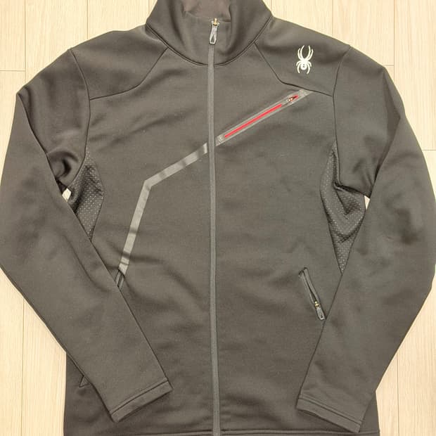 스파이더 스트레치 러닝 집업 자켓