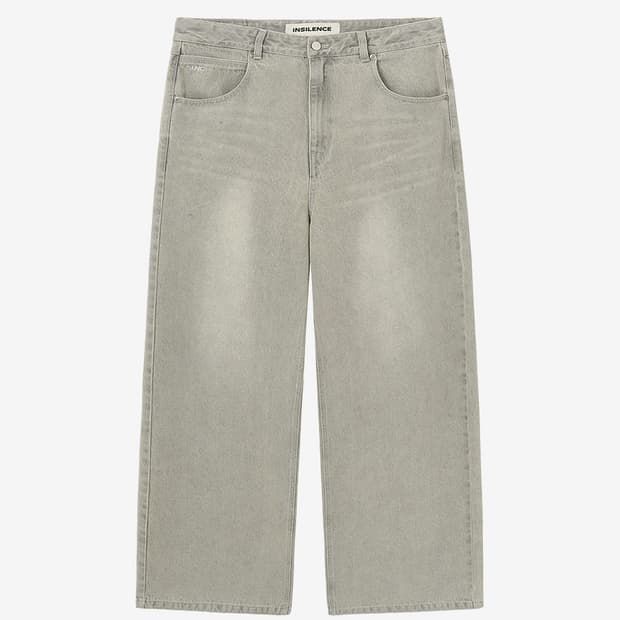 인사일런스 와이드 진 GREY BEIGE L