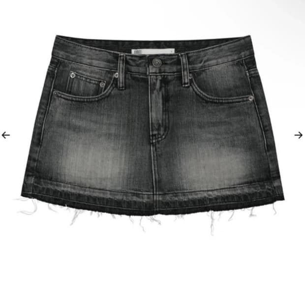 보헤미안 서울 흑청 미니스커트