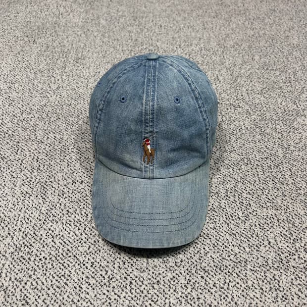 폴로 데님캡