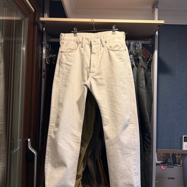 더블알엘  네추럴 화이트 스트레이트 핏 (택보유)