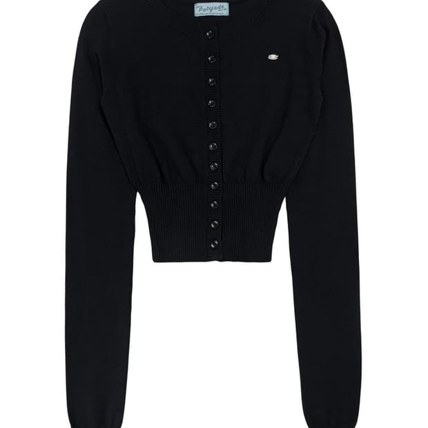 페일제이드 피티드 레이온 니트 가디건 블랙 2사이즈