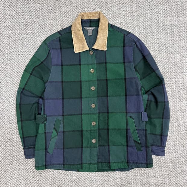 에디바우어 체크 헌팅 자켓 v1187