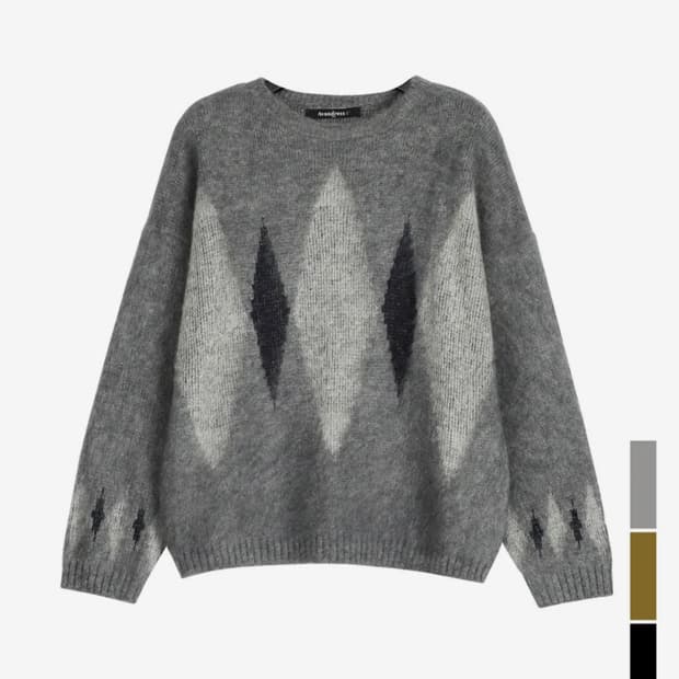 어반드레스 앙고라 울 니트 그레이 M