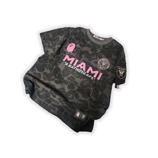 베이프x인터 마이애미 카모 티셔츠
