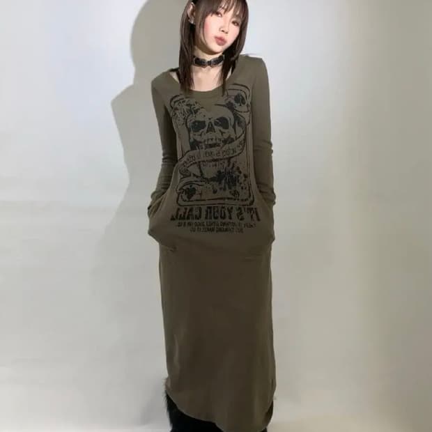 갸루 펑크 y2k 원피스