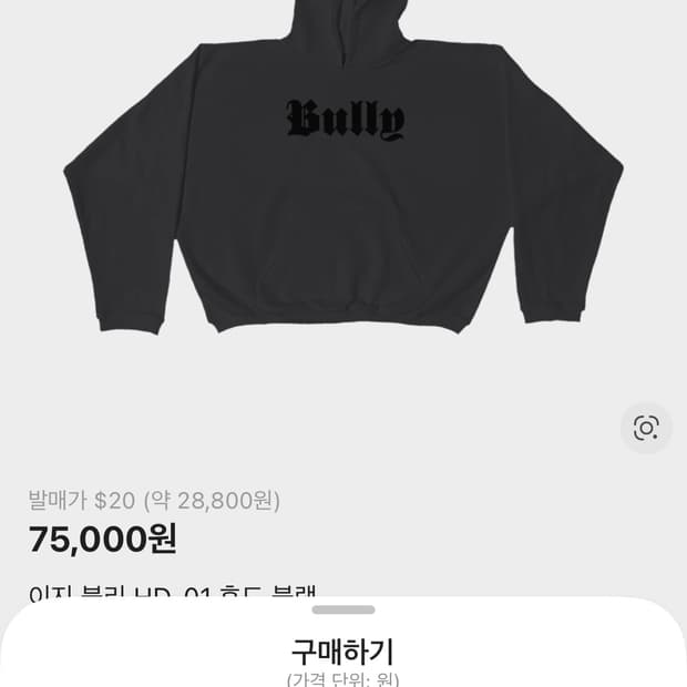 이지 불리 후드티