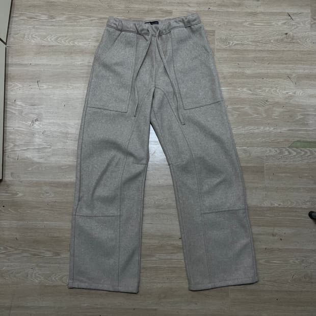 자라 여성 패치 포켓 심 트레이닝 밴딩팬츠 [오트밀] XS