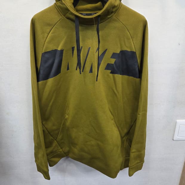 나이키 드라이핏 레더 로고 안감플리스 기능성 풀집후디 m