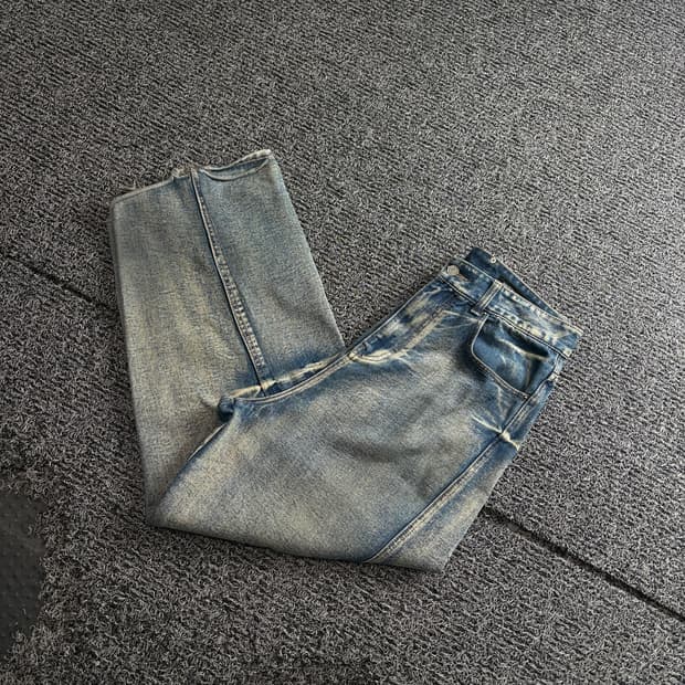 메종미네드 아카이브 멀티 디테일 와이드핏 데님 팬츠 4816