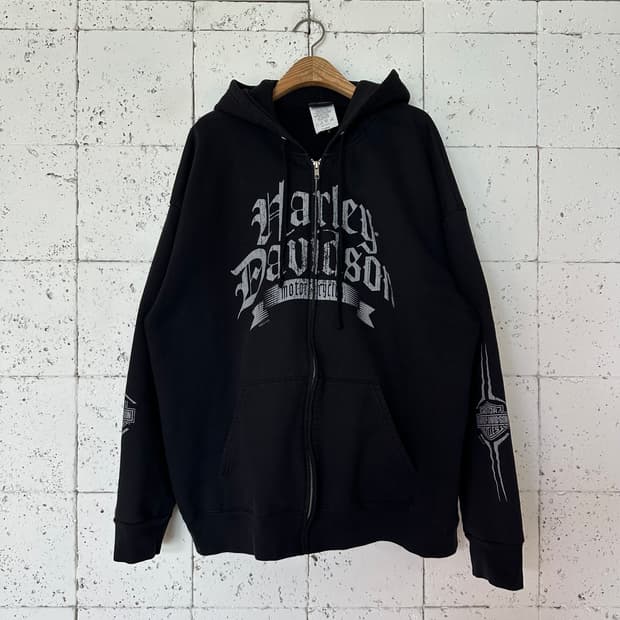 XL 할리데이비슨 후드 집업