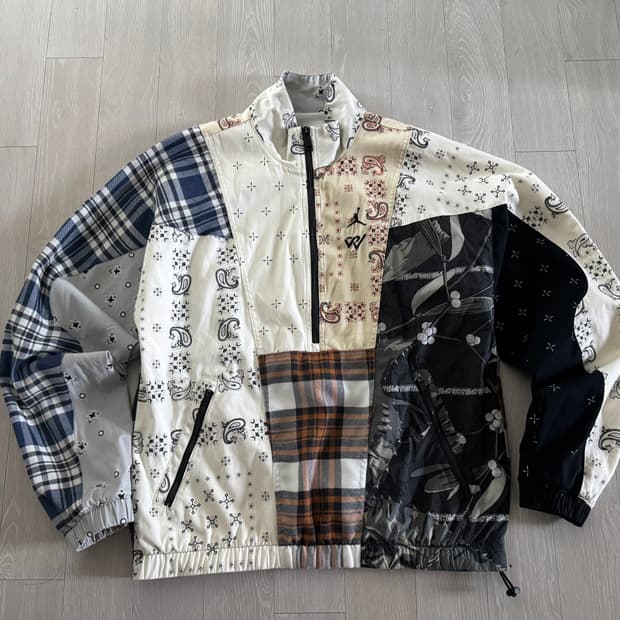 나이키 조던 x 러셀 웨스트브룩 패치워크 아노락 L