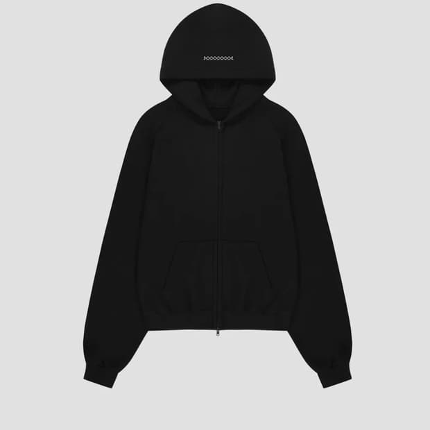 준느 JNE T21 Back Logo Shoulder Hoodie Zip