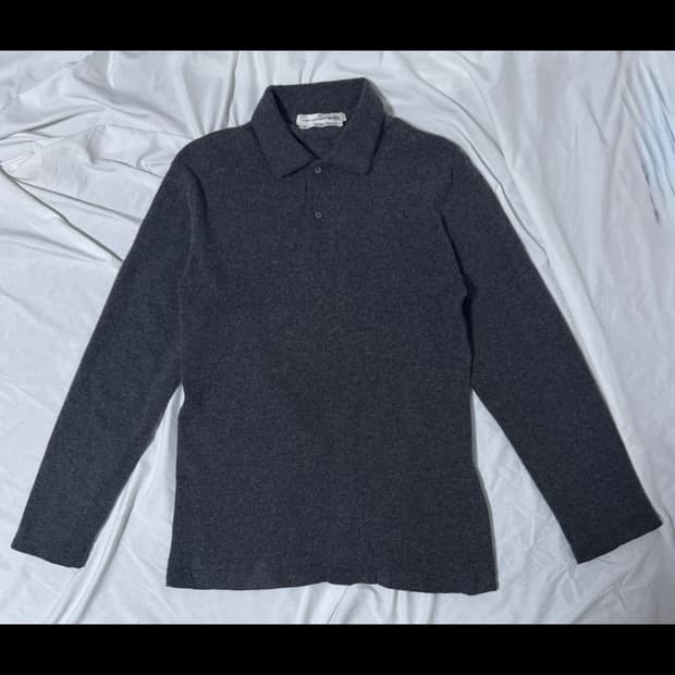 꼼데가르송 셔츠 램스울 니트 폴로셔츠