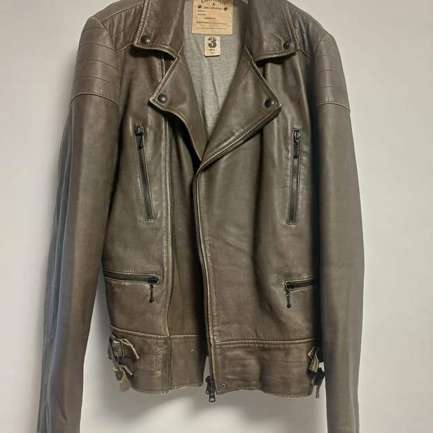 [희귀/L] 컨버스 x 존 바바토스 아카이브 빈티지 양가죽 라이더 자켓