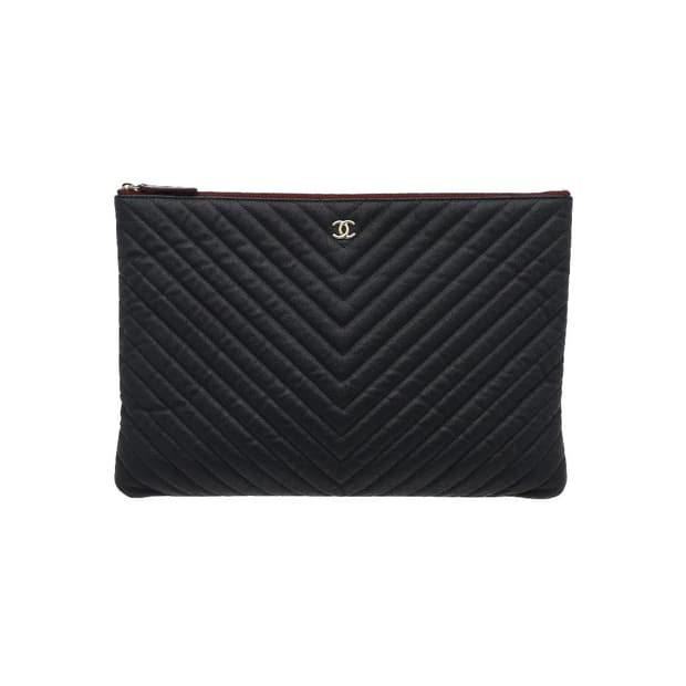 [S급] 샤넬 캐비어 쉐브론 클러치 라지 판매합니다!!!