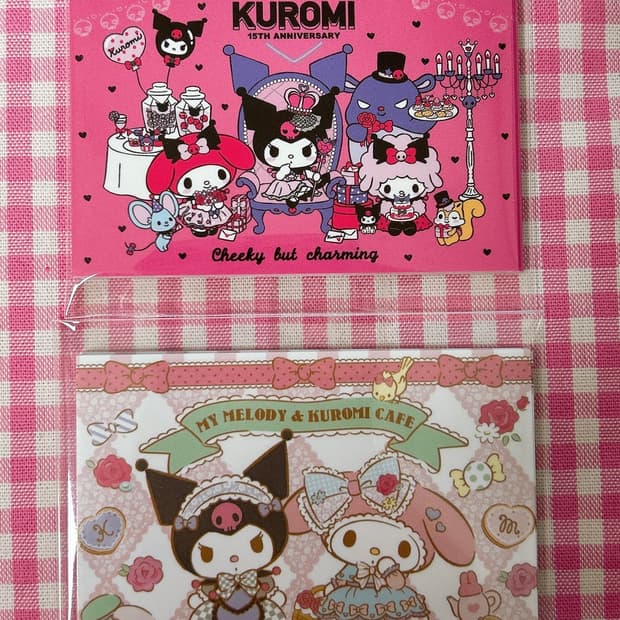쿠로미+마이멜로디 도무송 마감 스티커 80장