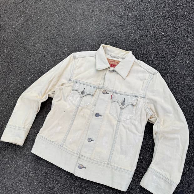 00’s Levi’s 빈티지 70901 크림 데님자켓