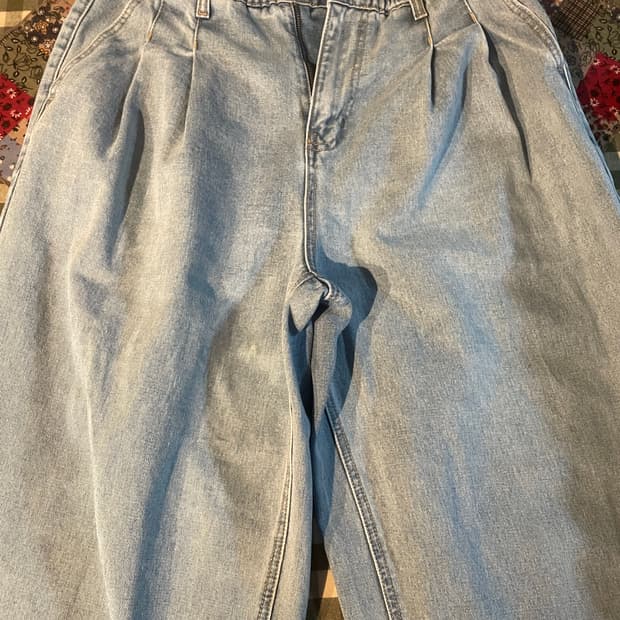 무신사 스탠다드 벌룬핏 연청데님