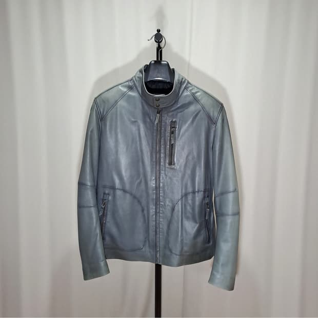 (택포) 내츄럴 메드 인 터키 오일워싱 양가죽 자켓 XL B423