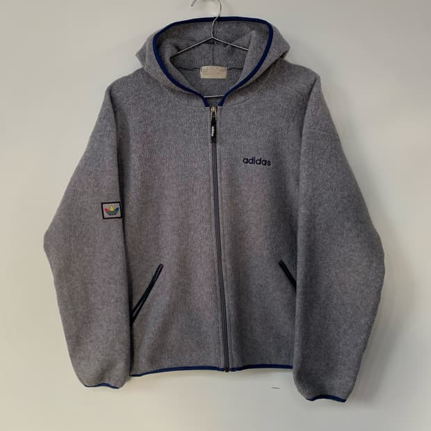아디다스 플리스 후드집업