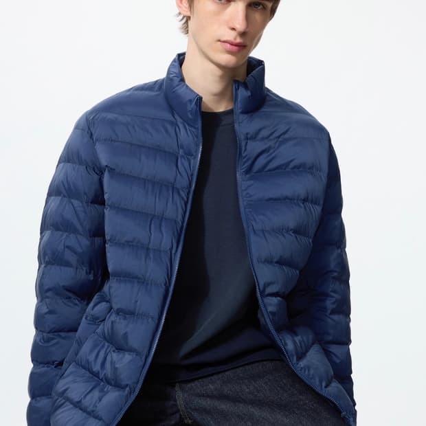 유니클로 퍼프테크자켓 블루 XL