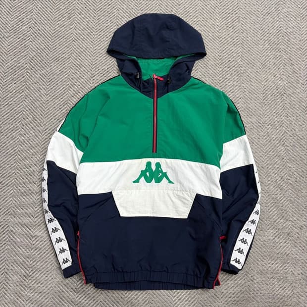 카파 배색 후드 아노락 v1806 