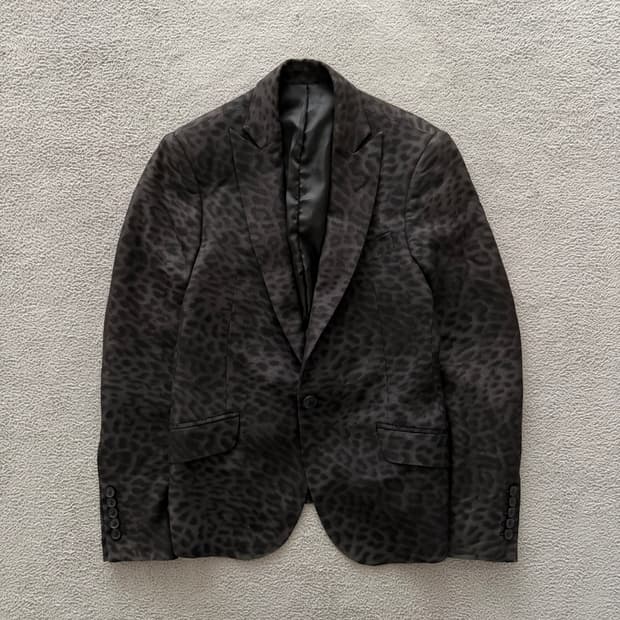 Roshell leopard tailored jacket