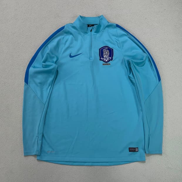 나이키 16-18 대한민국 국가대표 국대 축구 유니폼 져지 반집업 드릴탑