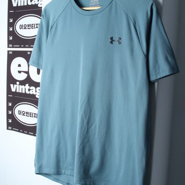 (L-XL) 언더아머 반팔 티셔츠 나그랑 기능성 연블루-H34775