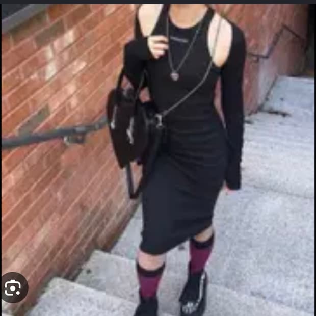 미스테리어스호텔 홀터넥 골지 원피스 블랙