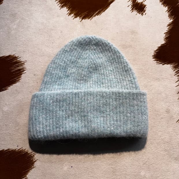 Arket 아르켓 알파카 비니 스카이블루 (OS)