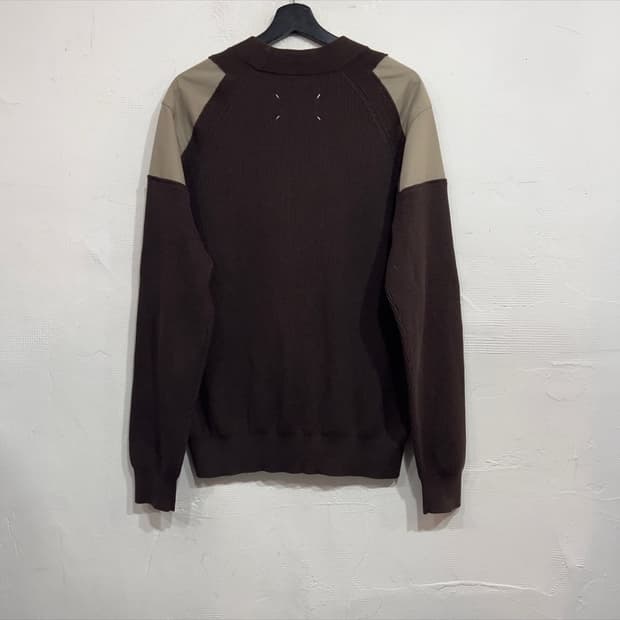 메종마르지엘라 해체주의 니트 브라운