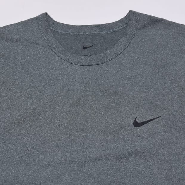 나이키 하이버스 Dri-FIT UV 헤더 그레이 반팔 티셔츠 L