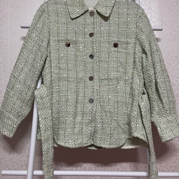 마쥬 트위드 코트 자켓