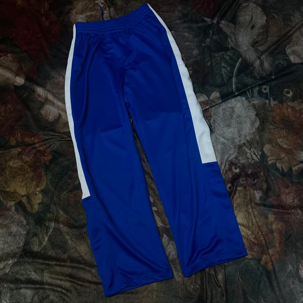 나이키 빈티지 사이드버튼 블루와이드트랙팬츠 XXL