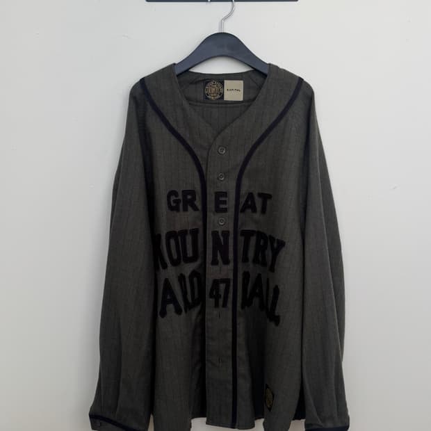 캐피탈 베이스볼 울 스트라이프 셔츠