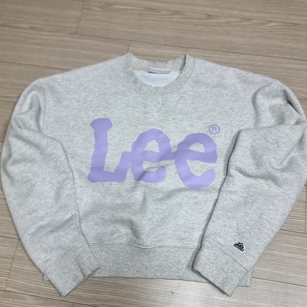 Lee 리 퍼플 로고 맨투맨 그레이(s)