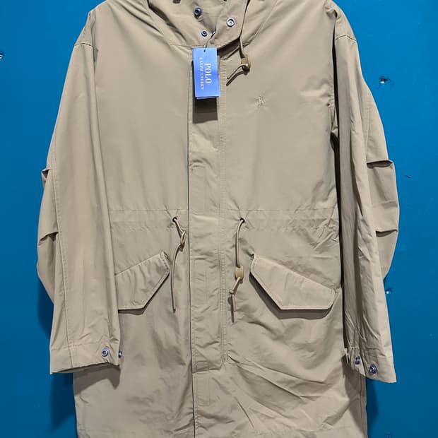 새제품 폴로m-65 야상 바람막이 머스타드100