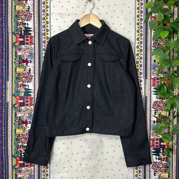 꾸레쥬 크롭 데님자켓