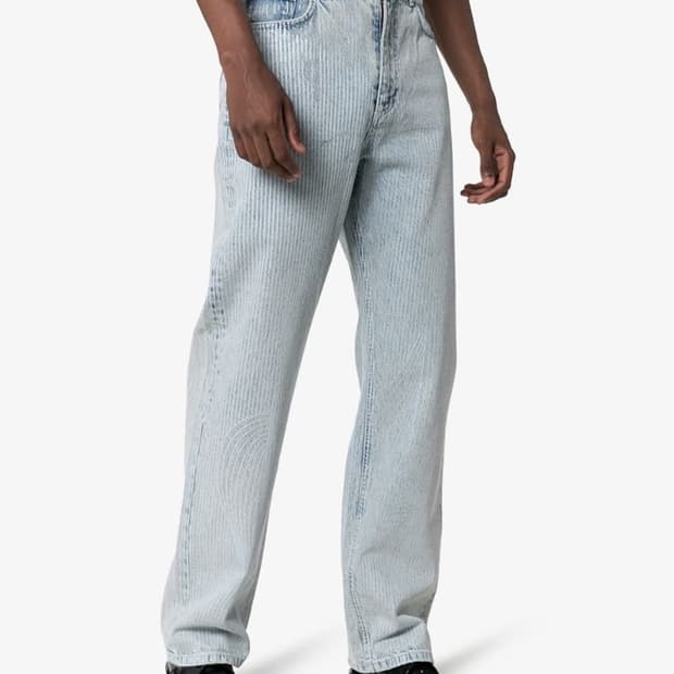 (S) 와이프로젝트 스트라이프 스네일 데님 진 팬츠