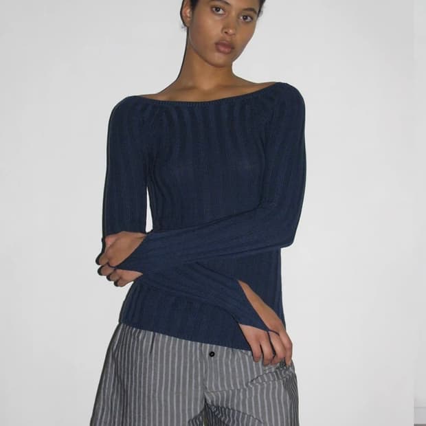 Paloma wool 팔로마울 Canal 니트 골지 탑