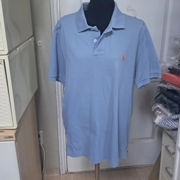 폴로 랄프로렌 카라티 반팔티셔츠 하늘색 L(약100)
