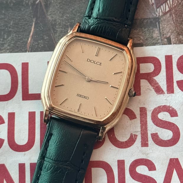 세이코 Seiko Dolce 골드 스퀘어