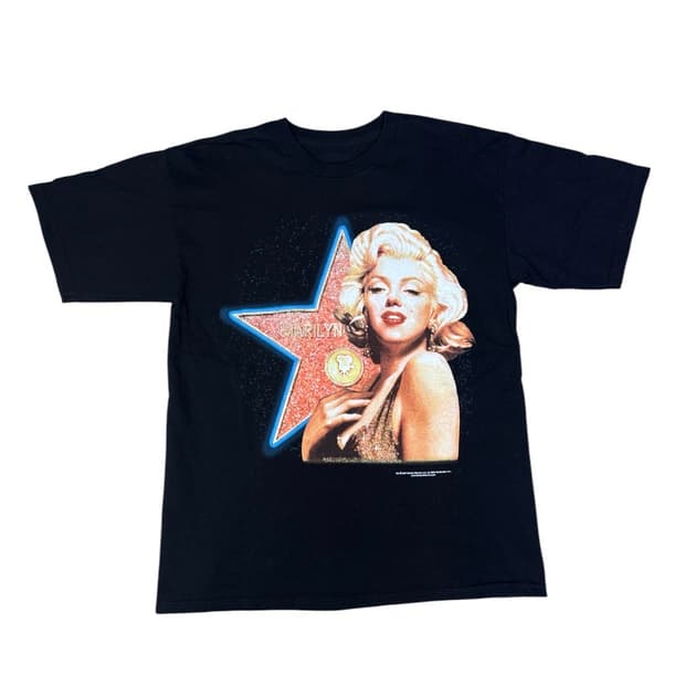 빈티지 00s 마릴린먼로 MARILYN MONROE 헐리우드 티셔츠 M