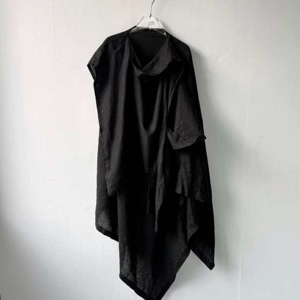 요지야마모토 비대칭 드레스 