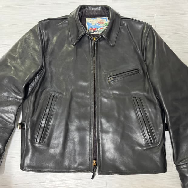 38)크롬악셀 에어로레더 1950 하프벨트 블랙