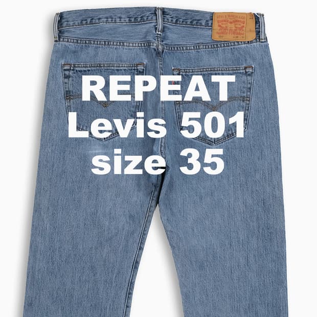 빈티지 리바이스 501 중청 35 인치 LV50136518