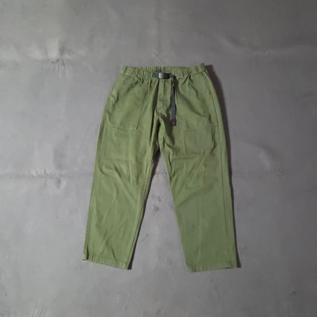 그라미치 루즈 테이퍼드 팬츠 아시아 L 올리브