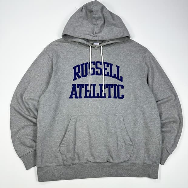 러셀 애슬레틱 USA 올드스쿨 후드티 그레이 2XL